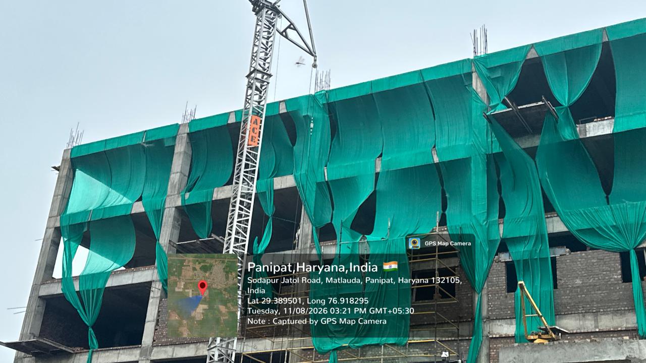 Hospital Project — Panipat, green-net & dust control (HSPCB)