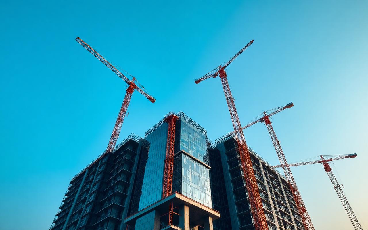 Commercial construction project supervised by Garg Infratech